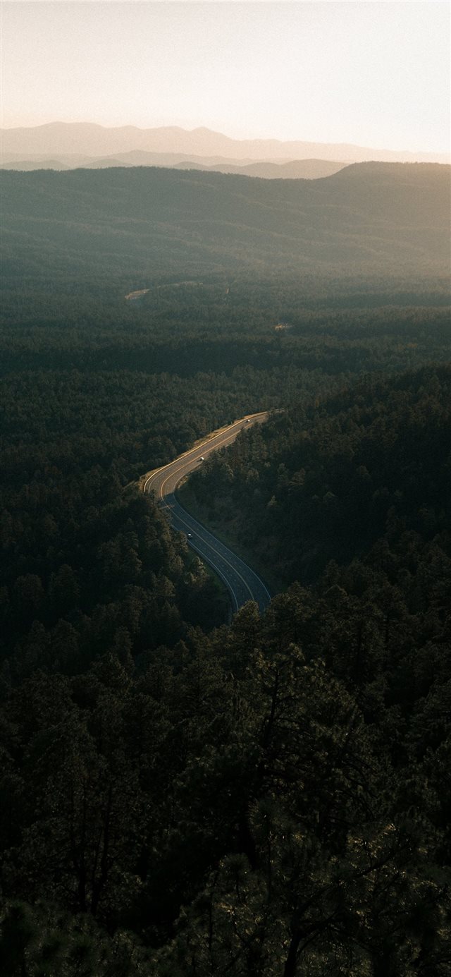The single road out iPhone X wallpaper 