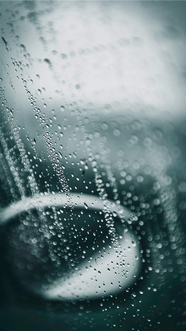 Rain on glass iPhone 8 wallpaper 