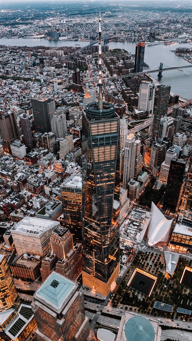 World Trade Centre from Above iPhone 8 wallpaper 