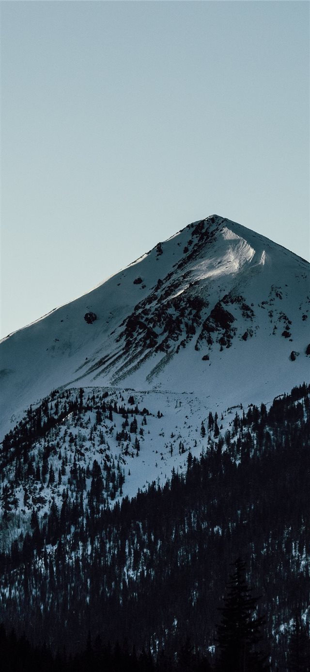 snow capped mountain during daytime iPhone X wallpaper 