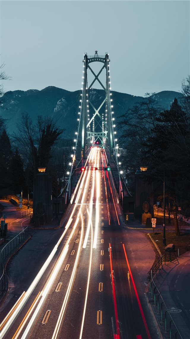 Lions Gate Bridge  Vancouver  Canada iPhone 8 wallpaper 