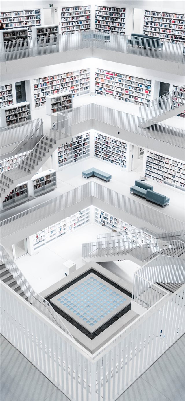 Stuttgart Library iPhone X wallpaper 