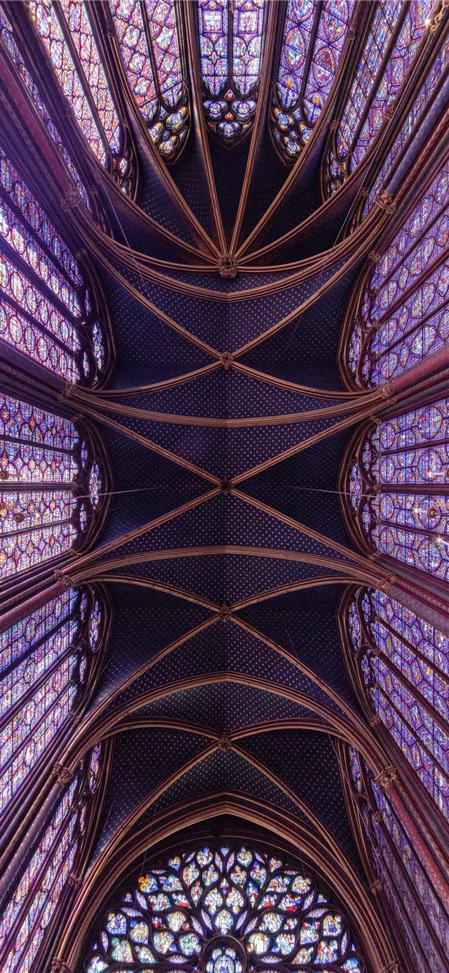 Saint Chapelle  Paris  France iPhone X wallpaper 