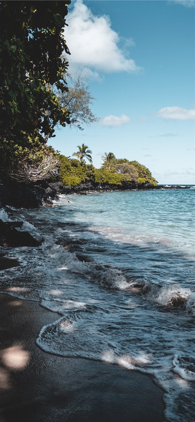 Tropical afternoon in beautiful Maui  Hawaii iPhone X wallpaper 