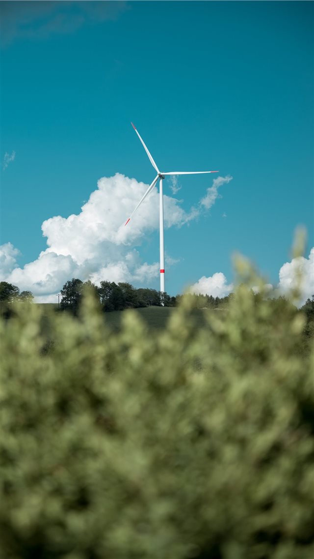 wind power plant iPhone 8 wallpaper 
