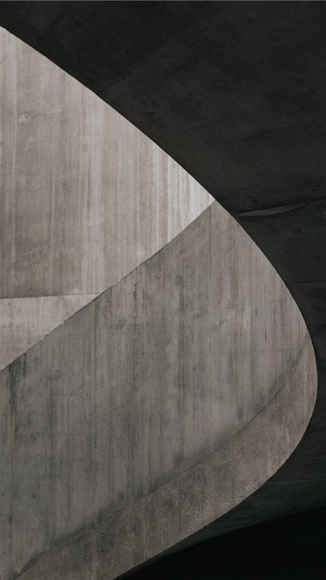 Concrete staircase in the Switch House at Tate Mod... iPhone 8 wallpaper 