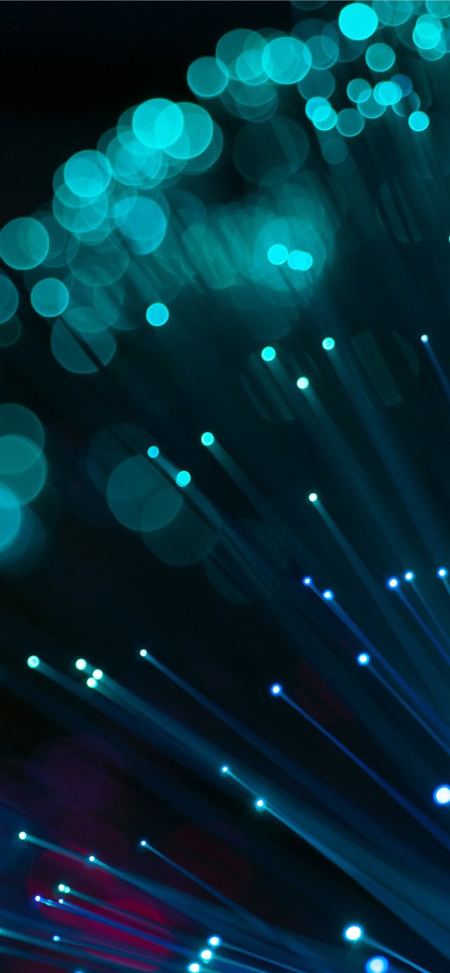 Optical fibers colored lamp iPhone X wallpaper 