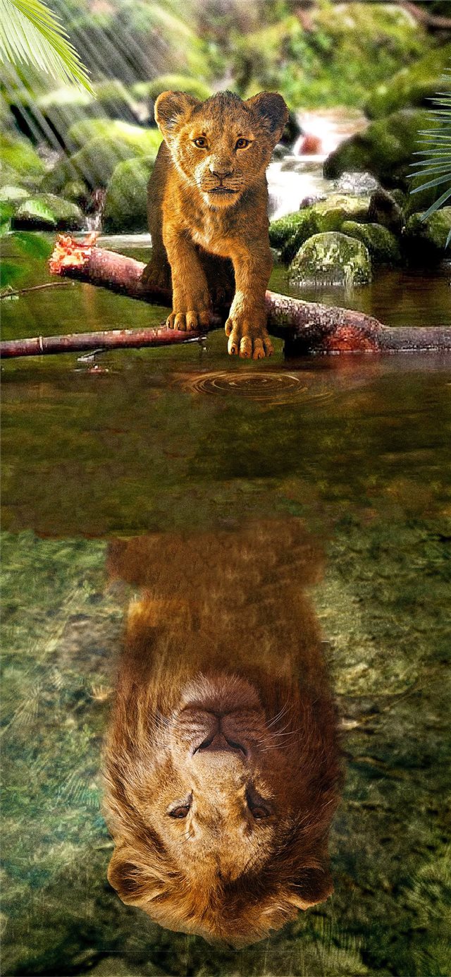 the lion king simba 2019 iPhone X wallpaper 