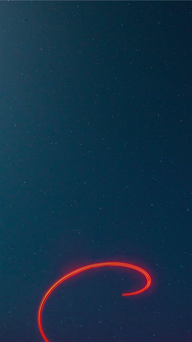 Drone trails on a starry sky iPhone 8 wallpaper 