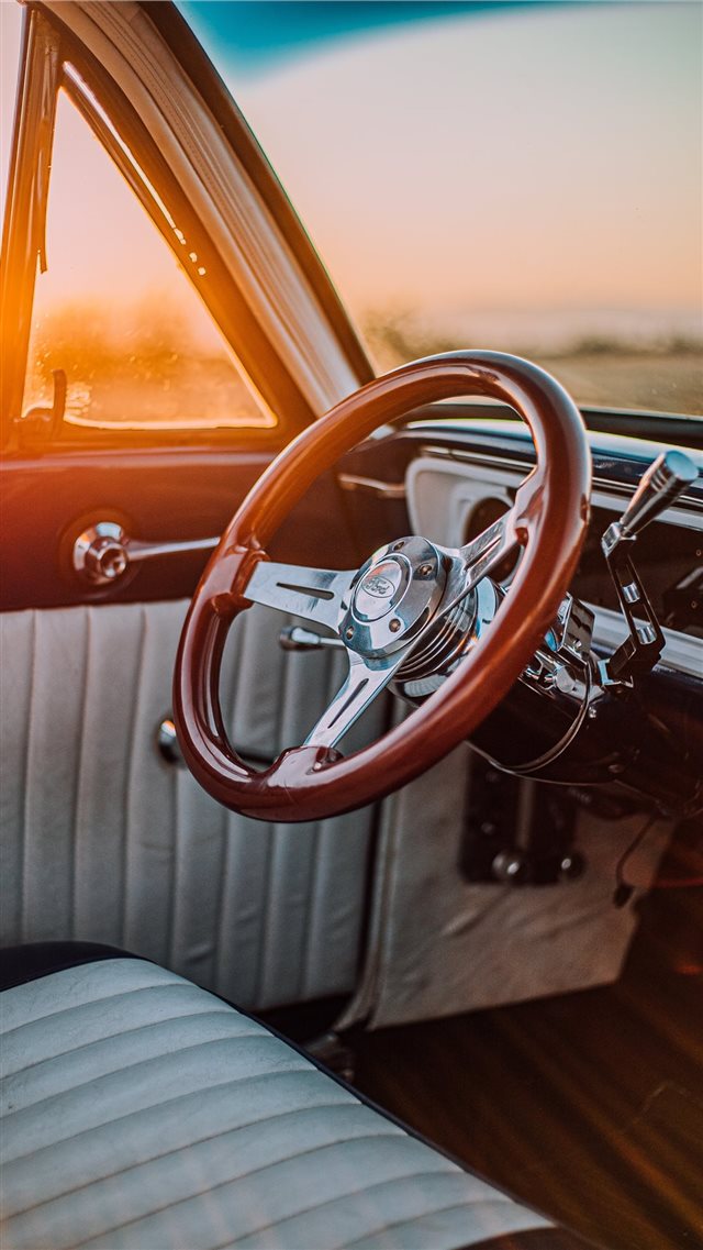 Ford Ranchero shot in the desert of Palmdale  CA iPhone 8 wallpaper 