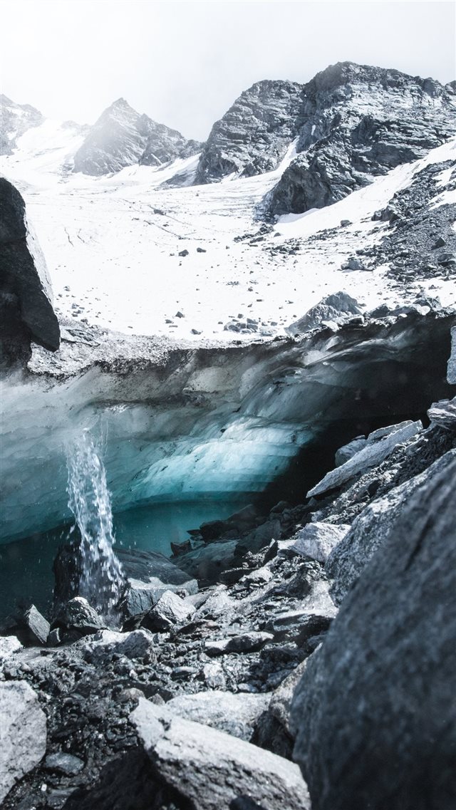 Glacier of Mont Fort  Switzerland iPhone 8 wallpaper 