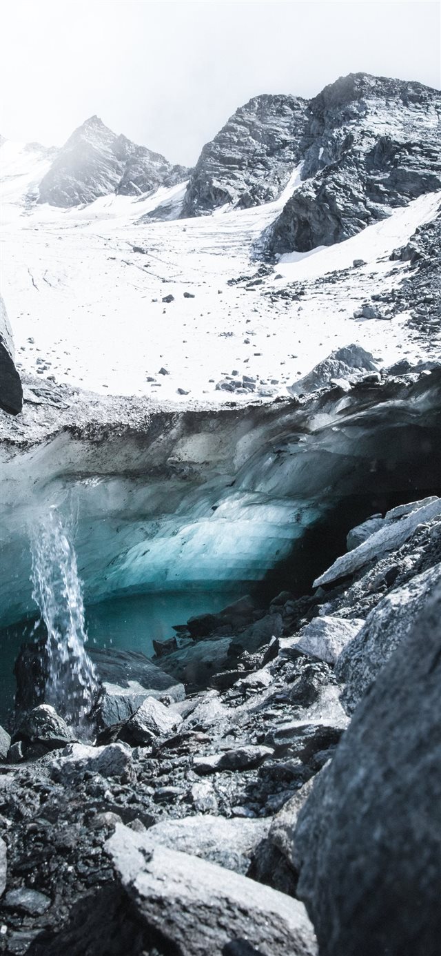 Glacier of Mont Fort  Switzerland iPhone X wallpaper 