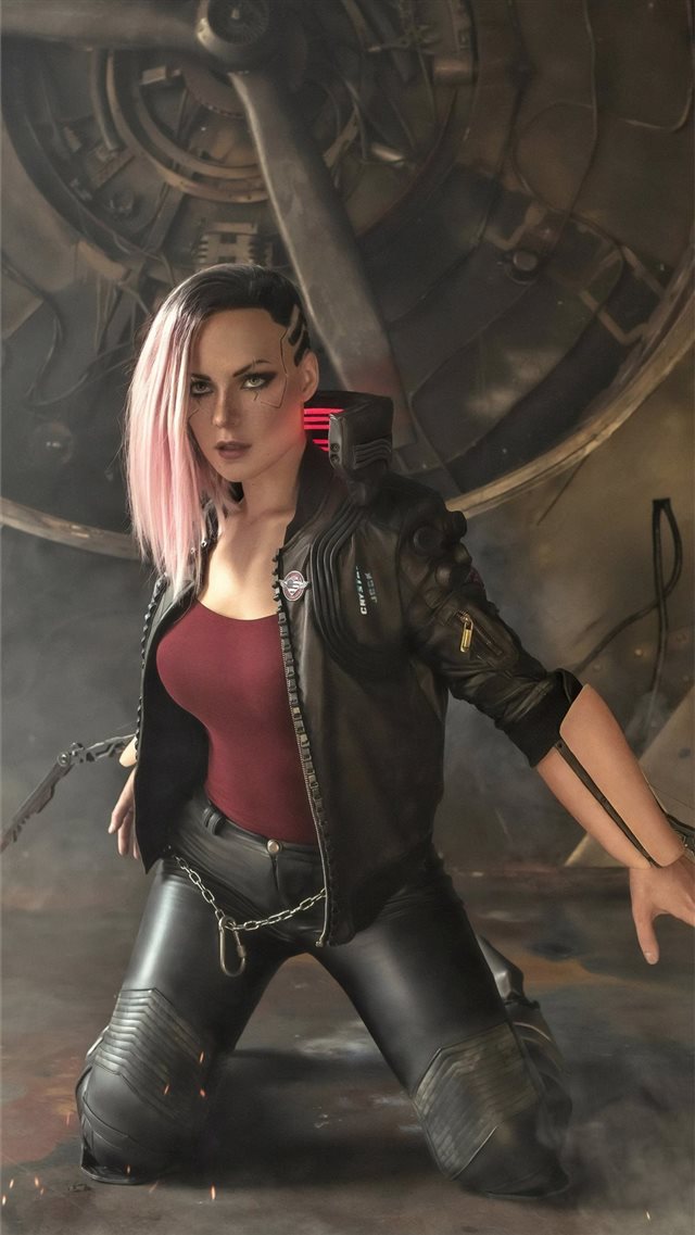 cyberpunk 2077 new cosplay 4k iPhone 8 wallpaper 