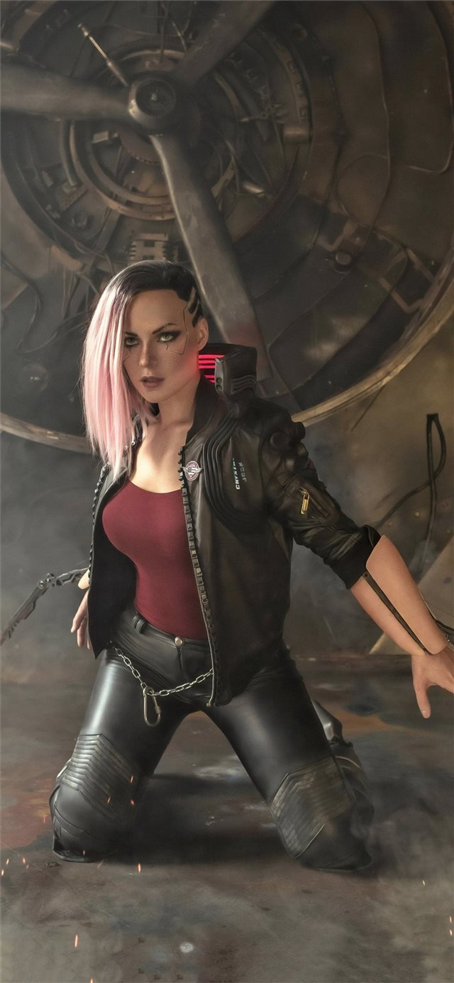 cyberpunk 2077 new cosplay 4k iPhone X wallpaper 