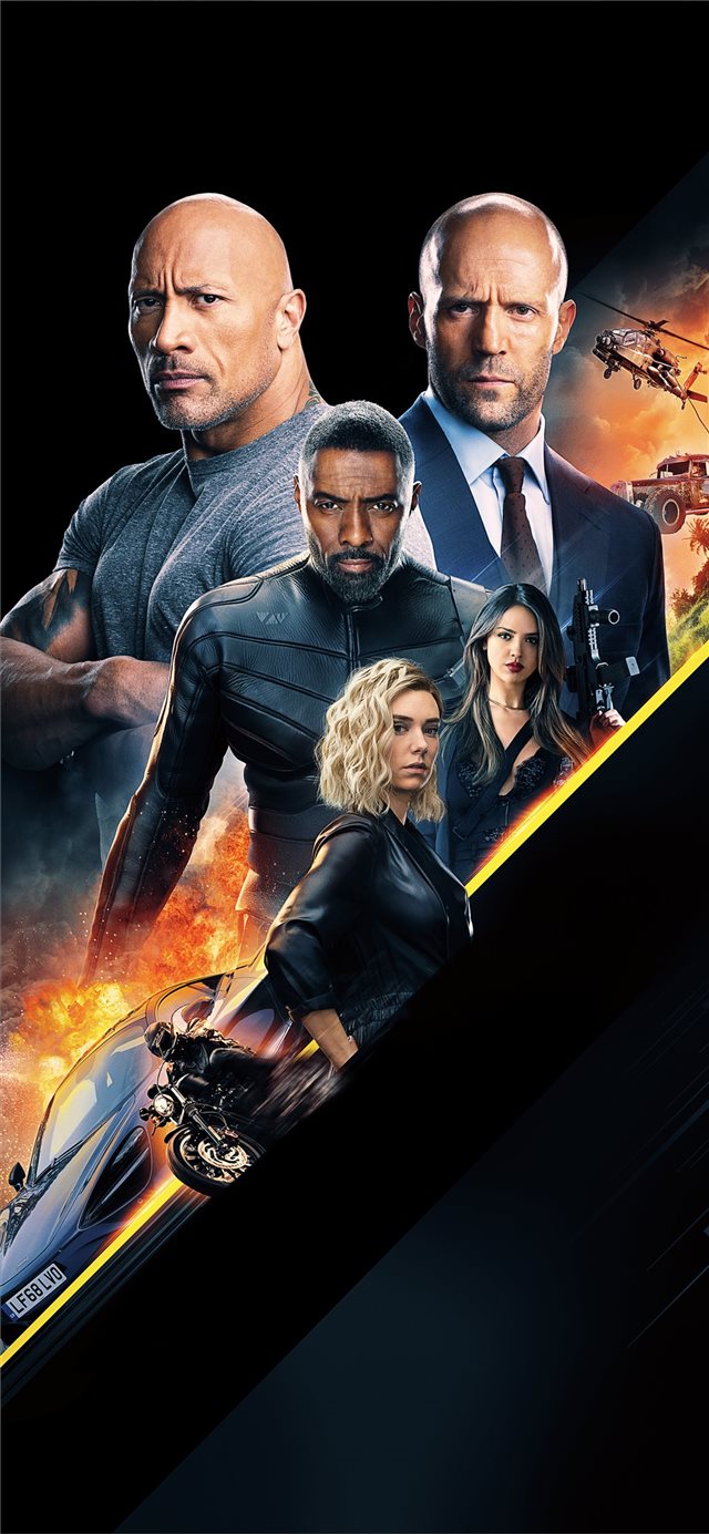 hobbs and shaw 8k iPhone X wallpaper 