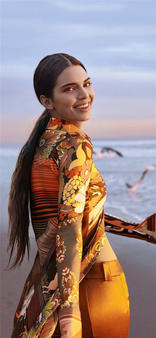 kendall jenner smiling 2019 iPhone X wallpaper 