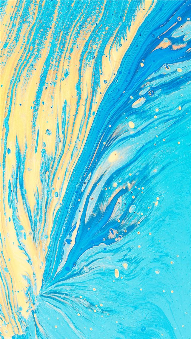blue and yellow abstract artwork iPhone 8 wallpaper 