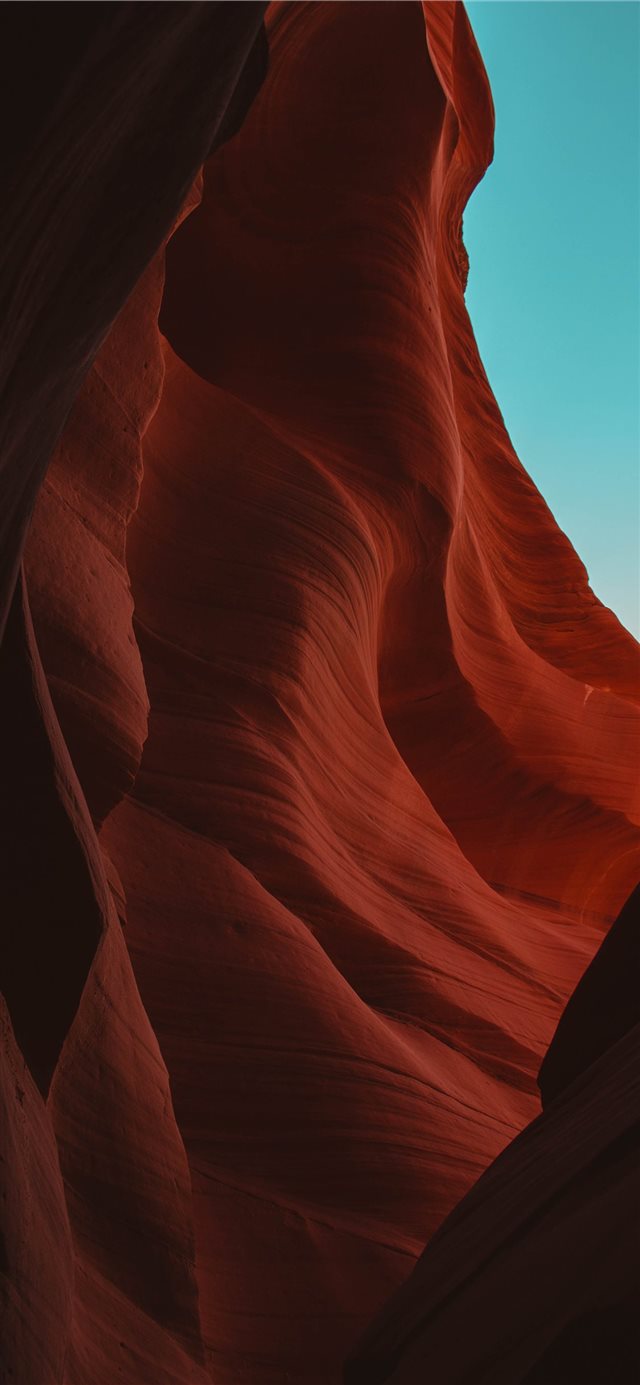 brown rock formation iPhone X wallpaper 