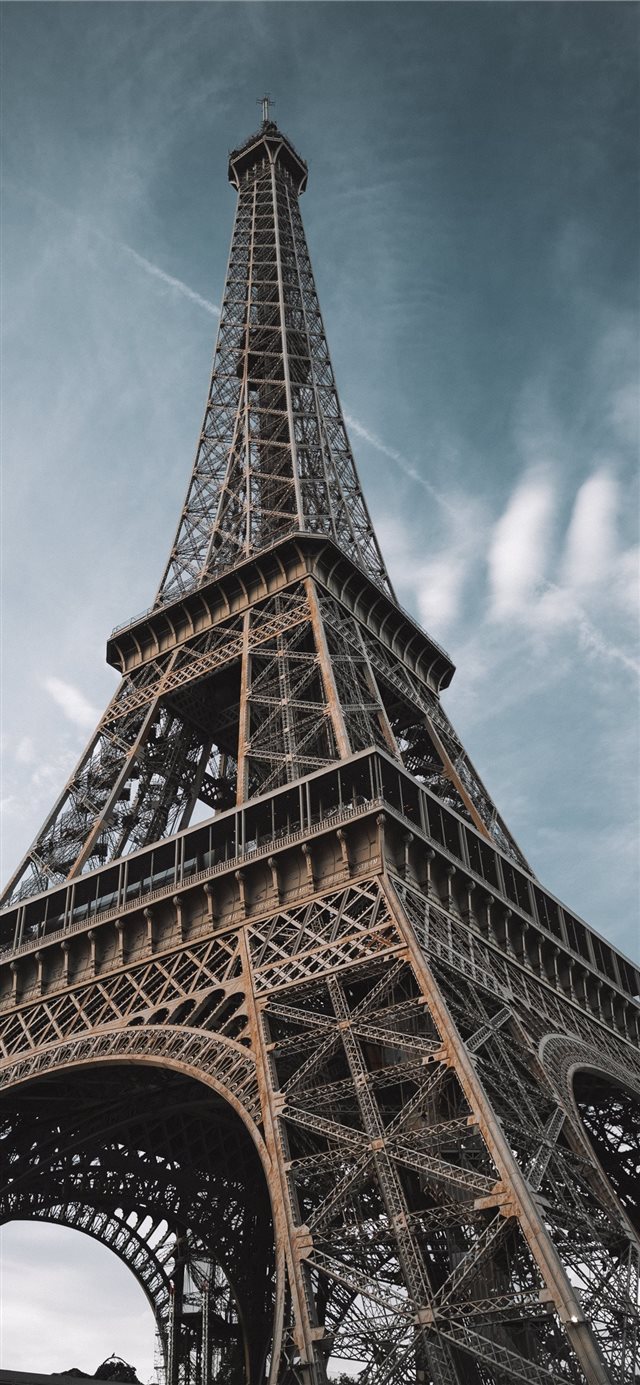 macro photography of Eiffel Tower in Paris France iPhone 11 wallpaper 