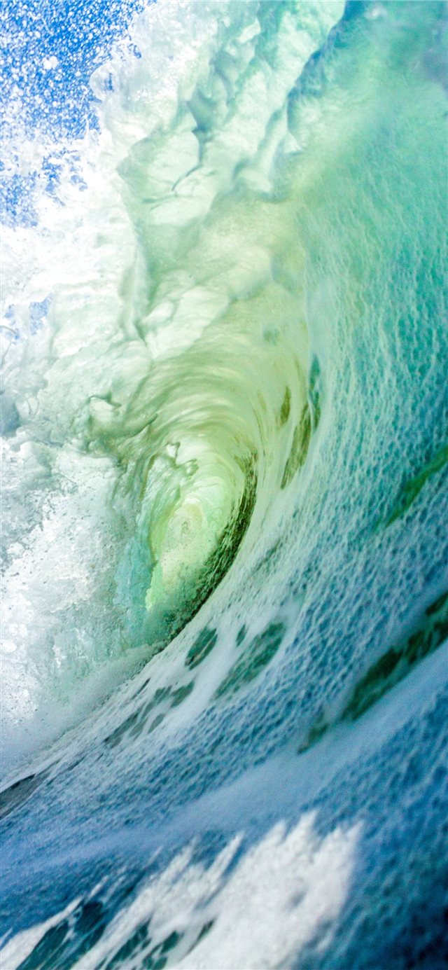 sea waves photo iPhone X wallpaper 