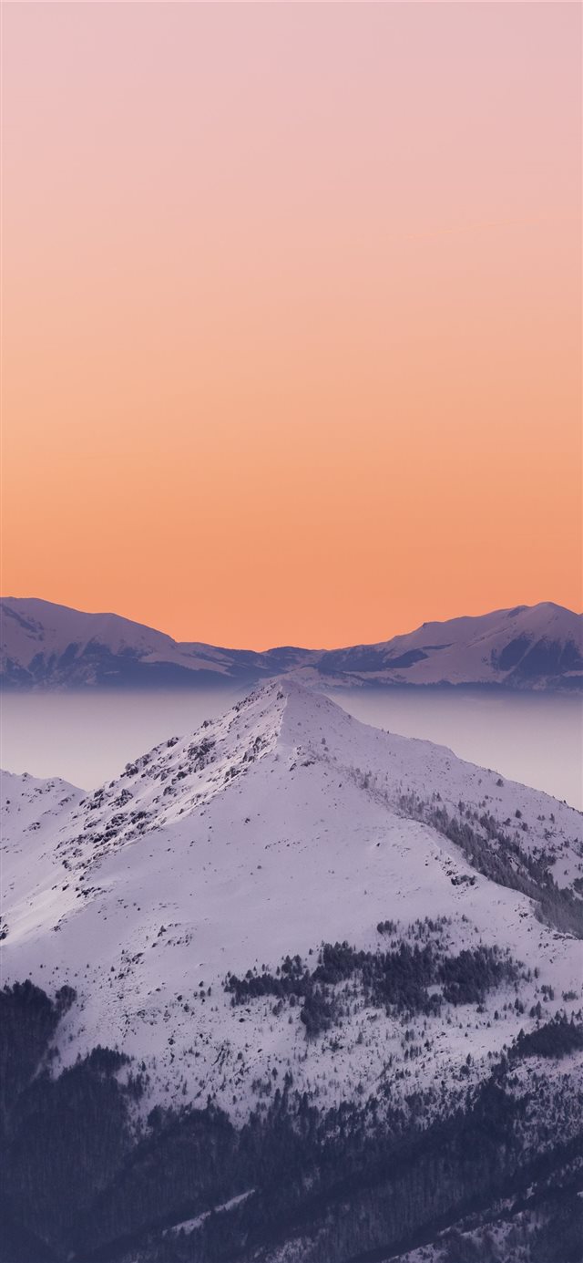 snow mountain iPhone X wallpaper 