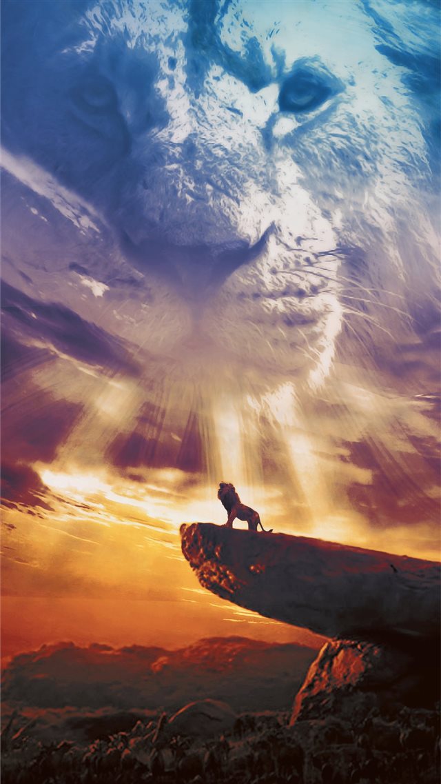 the lion king poster 2019 iPhone 8 wallpaper 