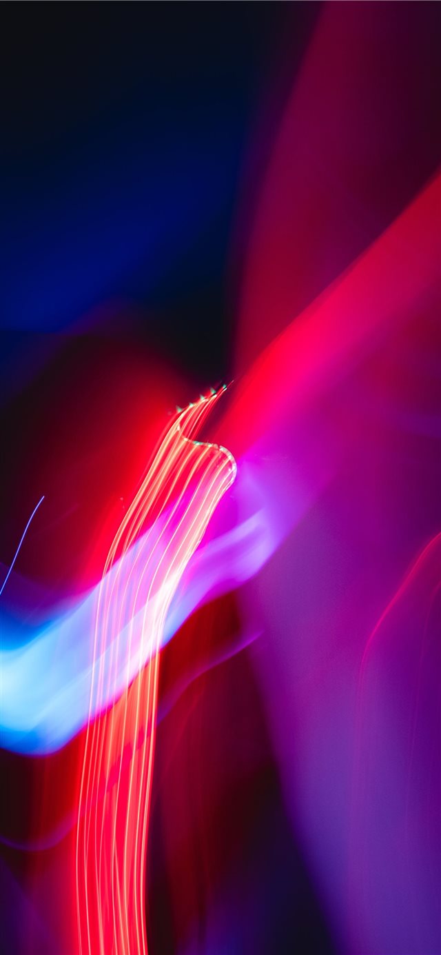 turned on red and blue lights iPhone 11 wallpaper 