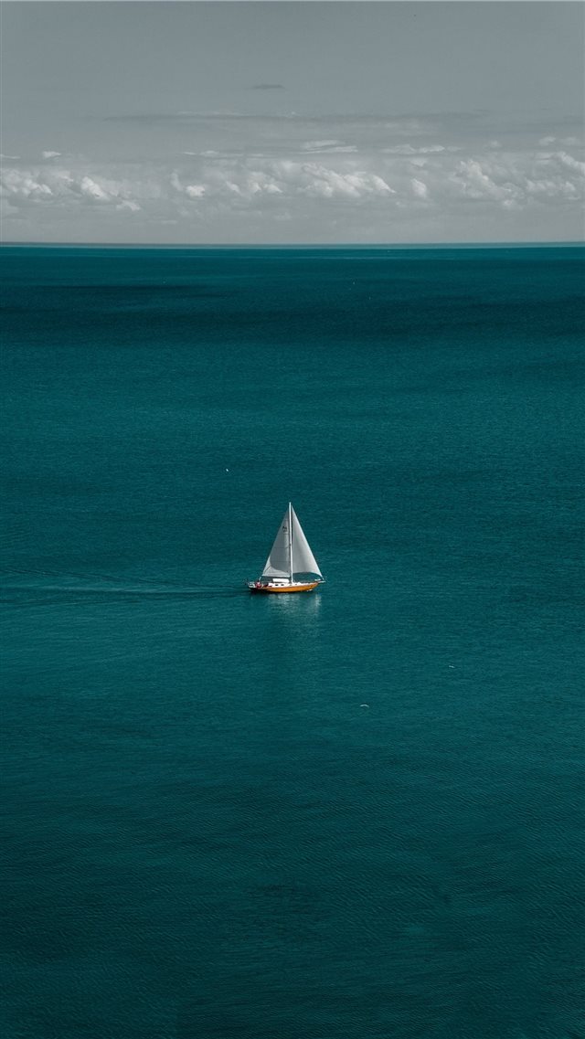white and brown boat in body of water iPhone 8 wallpaper 