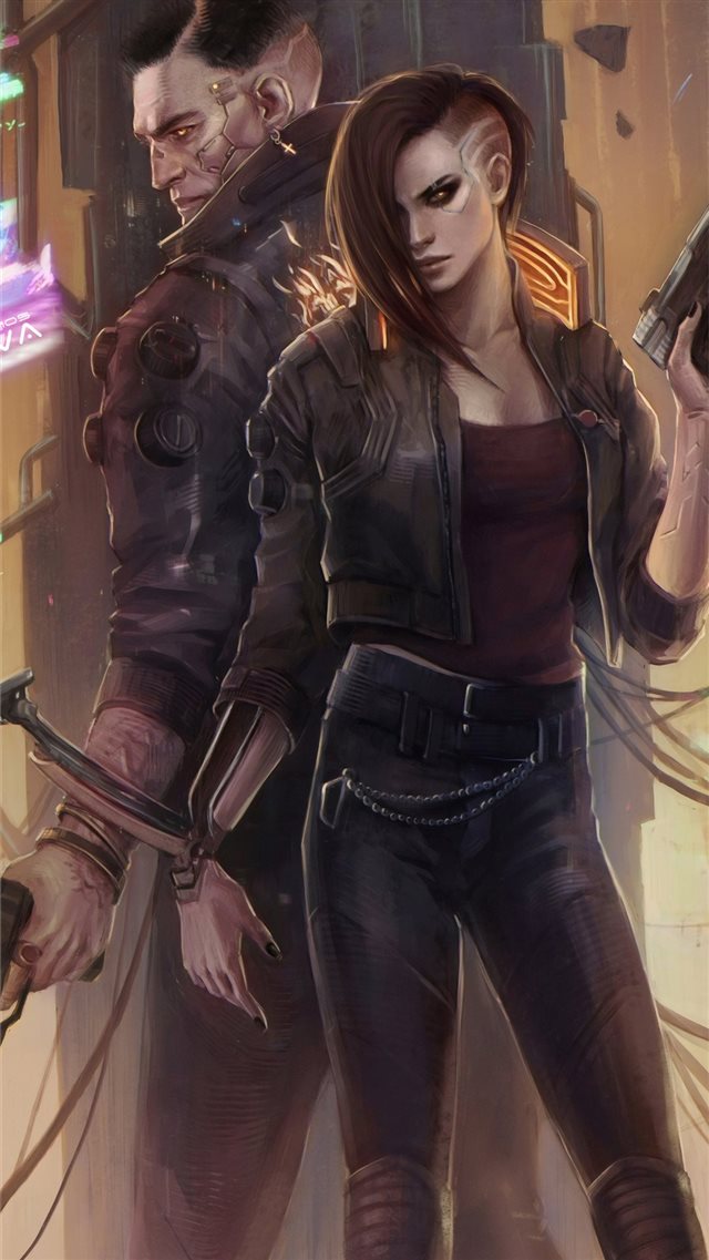 cyberpunk 2077 game 2019 4k iPhone 8 wallpaper 