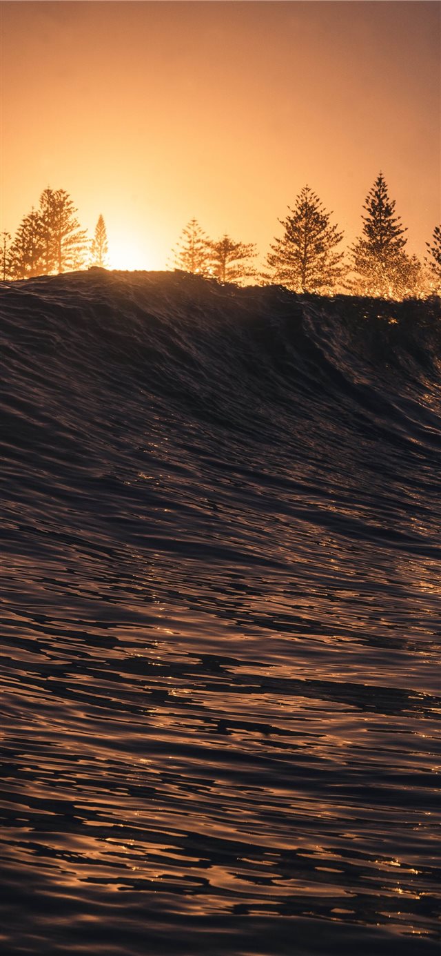 ocean wave photography iPhone X wallpaper 