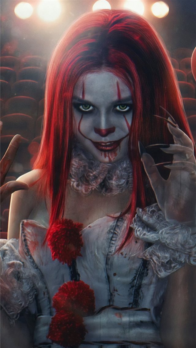 pennywise clone girl iPhone 8 wallpaper 