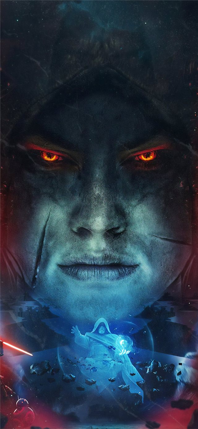star wars the rise of skywalker movie art 4k iPhone X wallpaper 