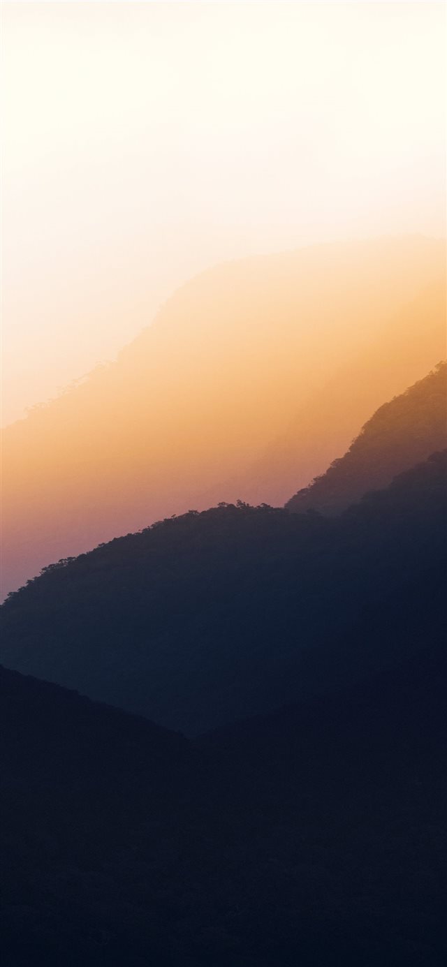 sunrise view on mountain iPhone X wallpaper 