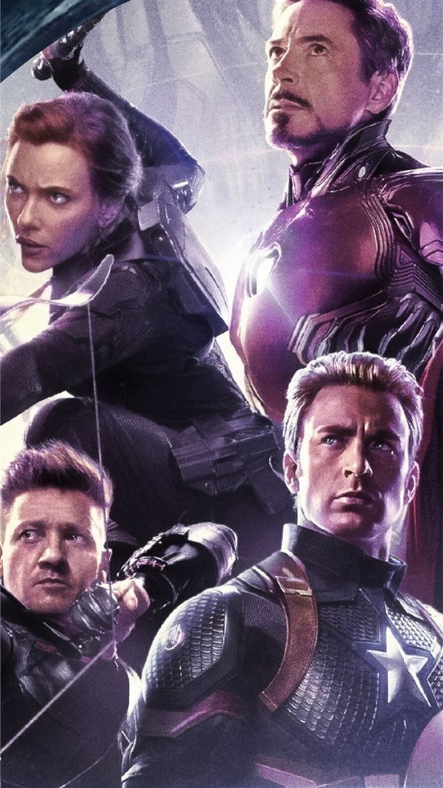 4k 2019 avengers endgame original six iPhone 8 wallpaper 