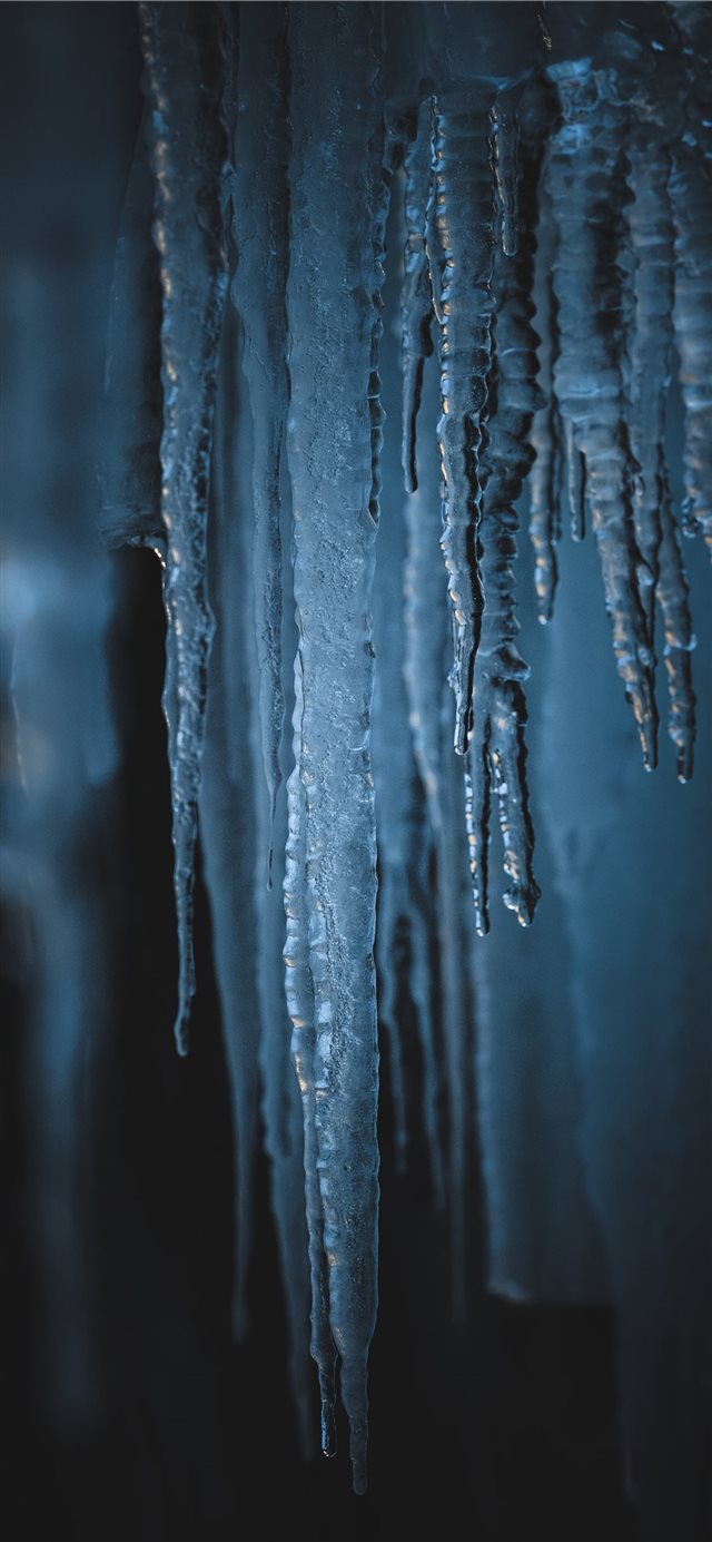 frozen snow iPhone X wallpaper 