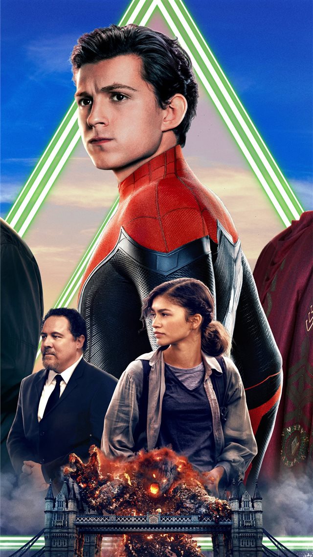 spiderman far from home movie 8 k iPhone 8 wallpaper 