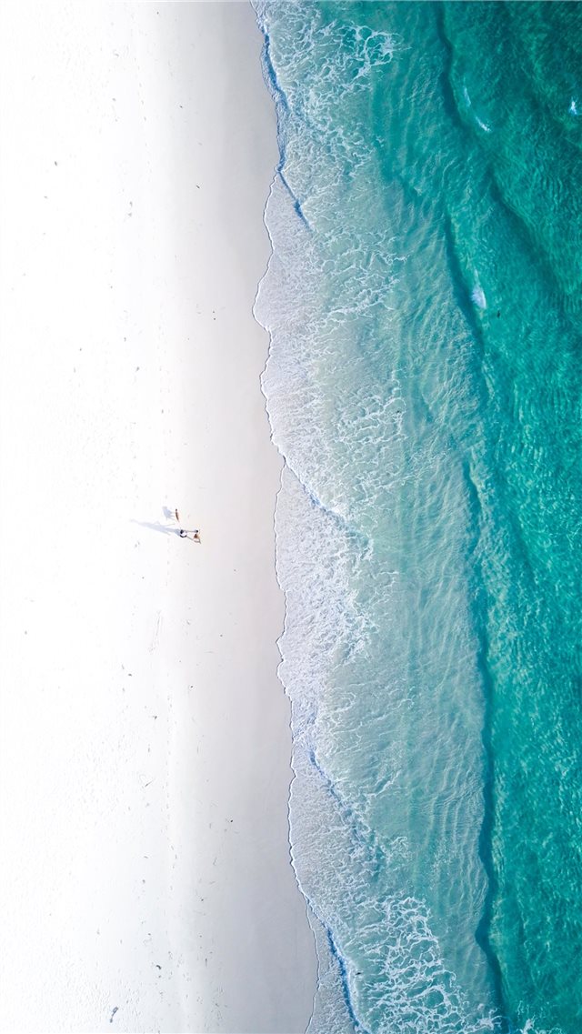 aerial photography of shore during daytime iPhone 8 wallpaper 