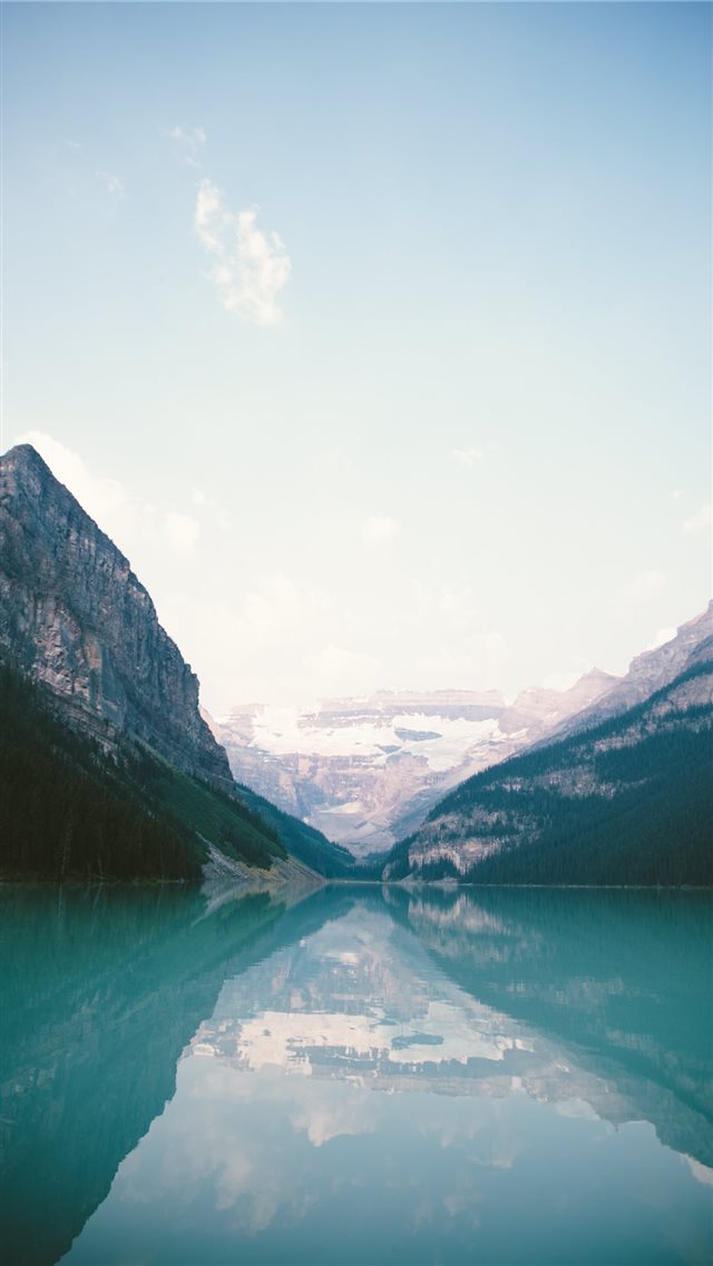 photo of two mountains iPhone 8 wallpaper 