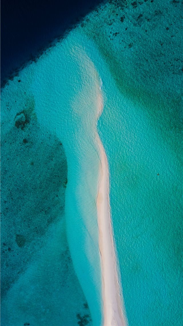 aerial view of sea iPhone 8 wallpaper 
