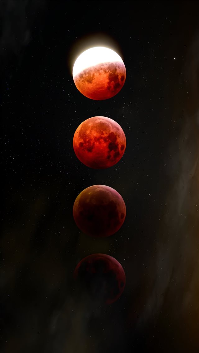 Lunar Eclipse 2019 iPhone 8 wallpaper 