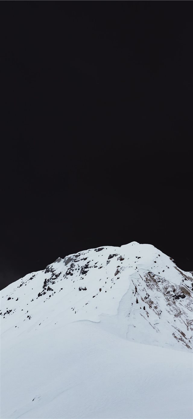 photography of snow capped mountain iPhone X wallpaper 