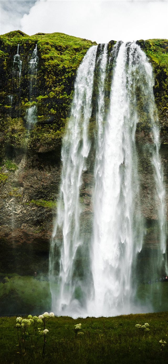 waterfalls during day iPhone 11 wallpaper 