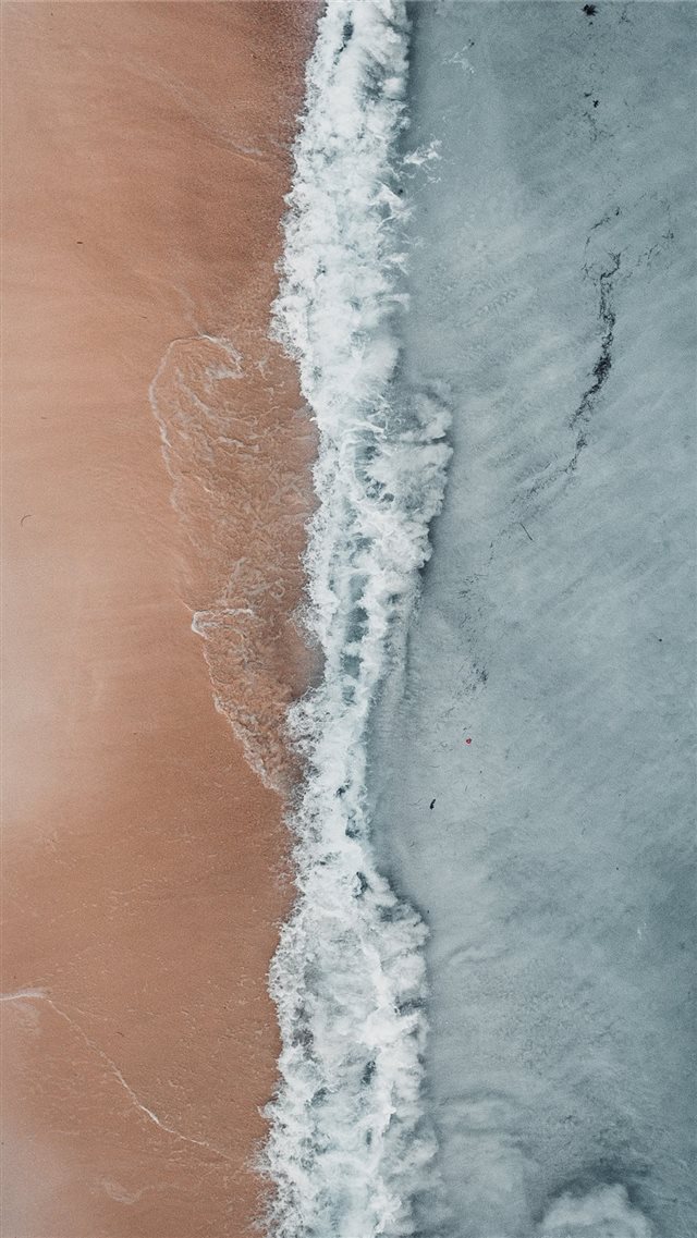 blue and brown seashore painting iPhone 8 wallpaper 