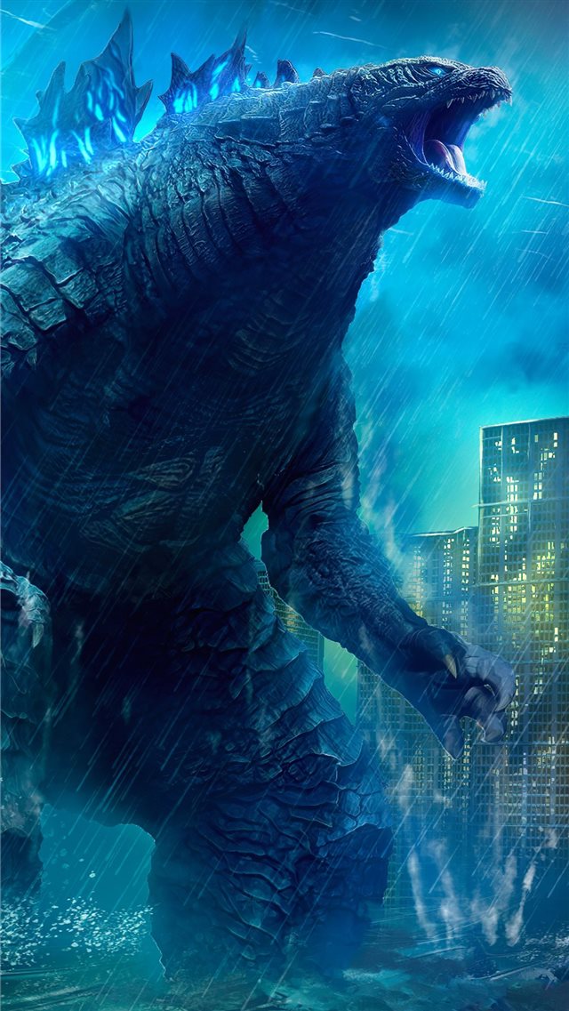 godzilla king of the monsters movie 4k art iPhone 8 wallpaper 