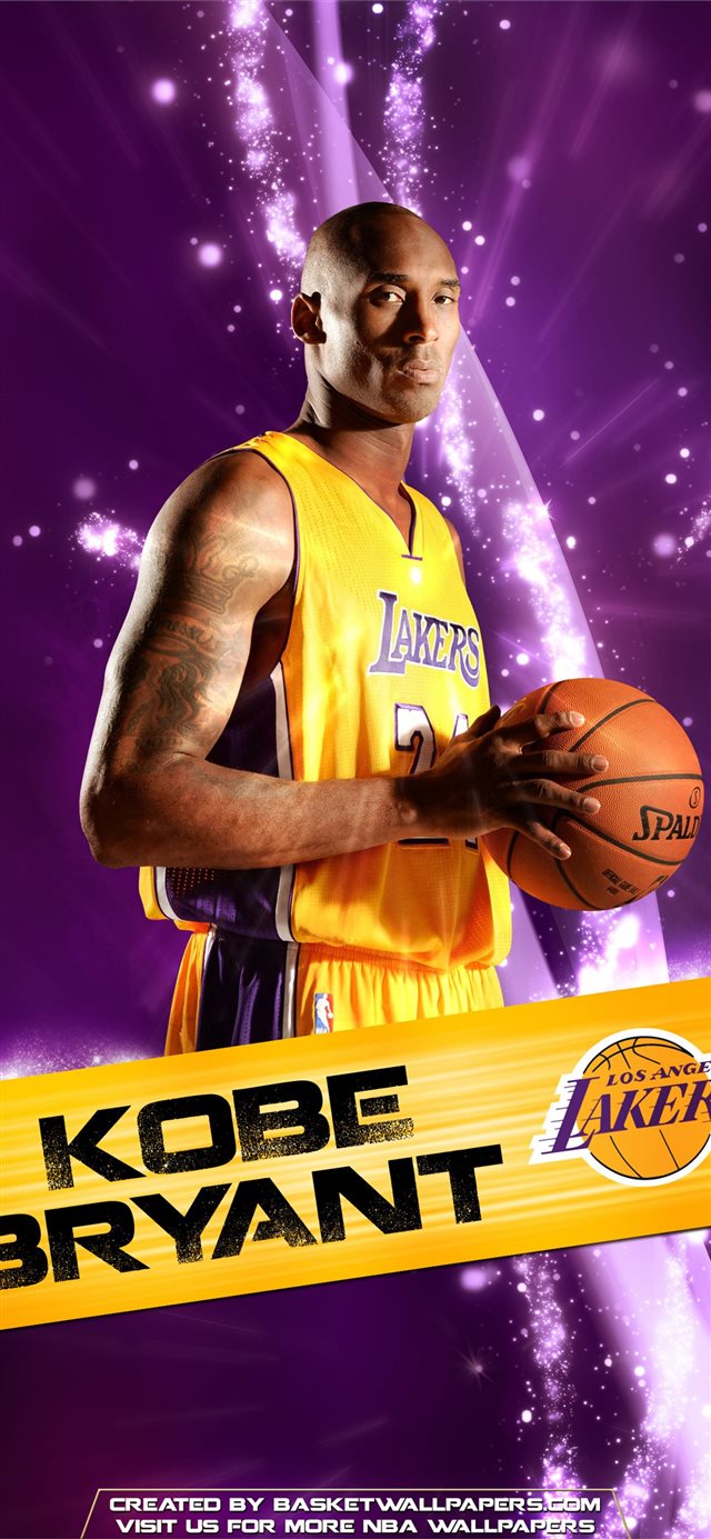 Kobe Bryant Los Angeles Lakers 2016 Mobile Wallpap... iPhone X wallpaper 