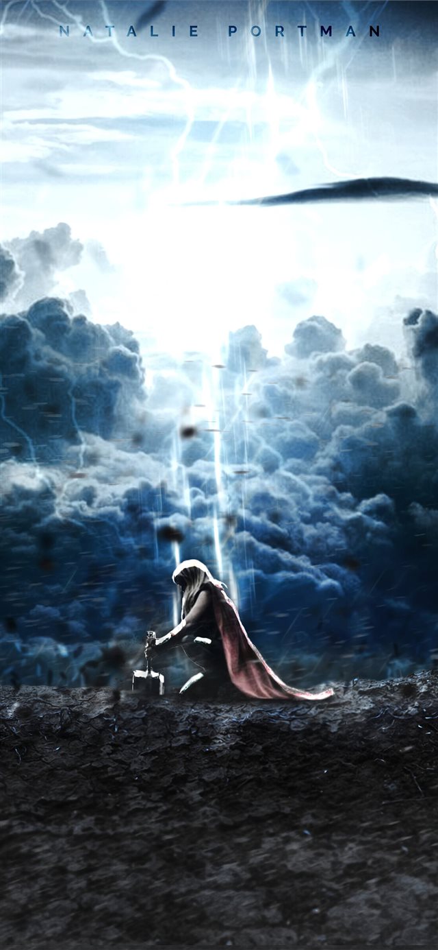 lady thor love and thunder 4k iPhone 11 wallpaper 