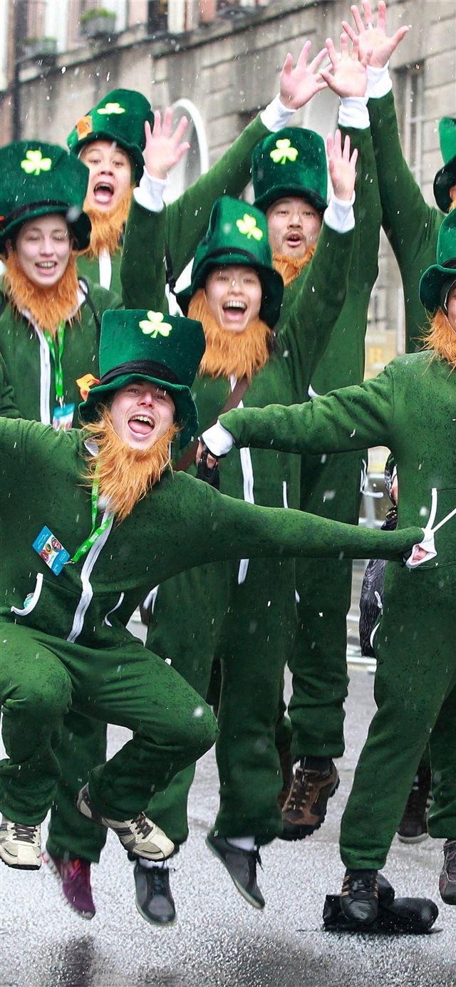 Saint Patrick's Day Ireland festival green Holiday... iPhone 11 wallpaper 