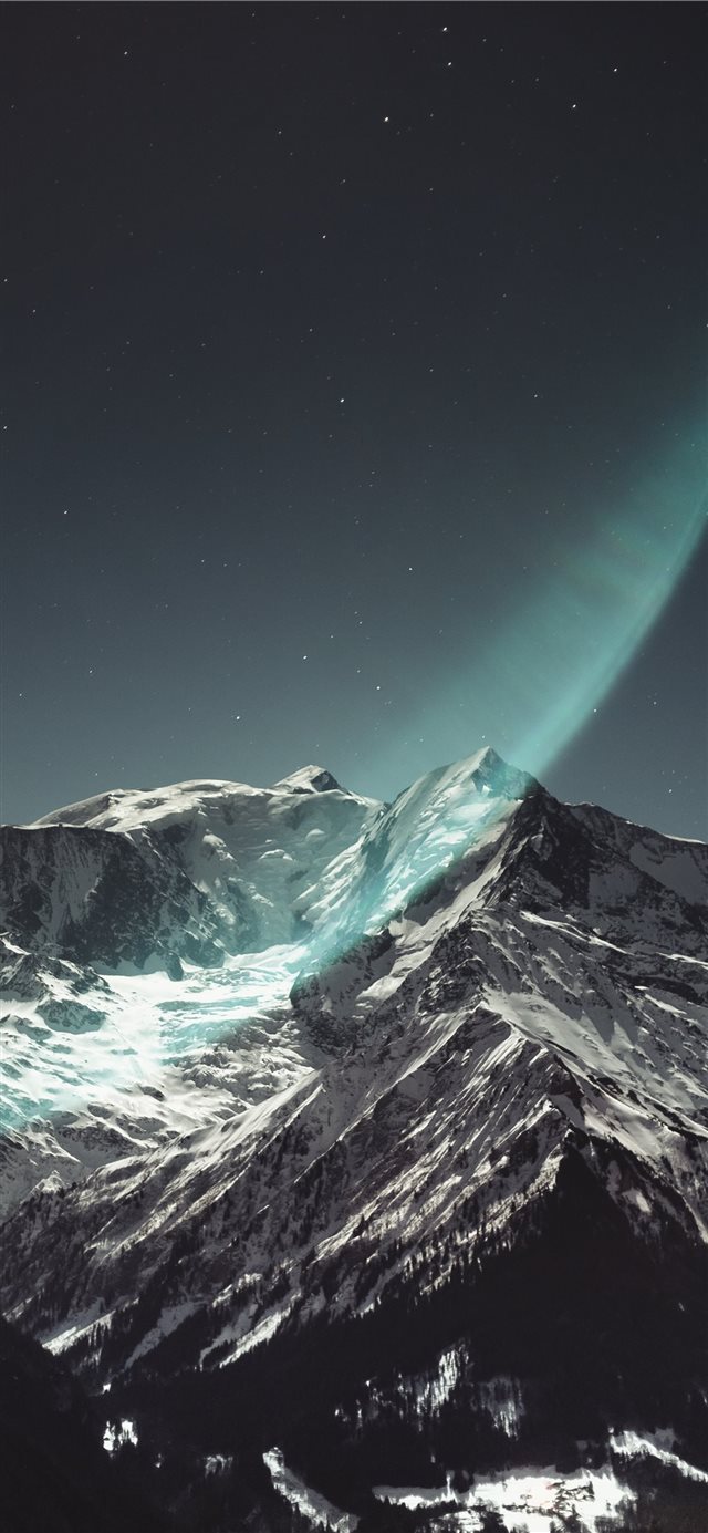 snow covered mountain iPhone 11 wallpaper 