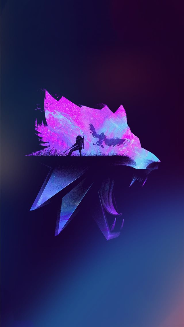 the witcher minimalist iPhone 8 wallpaper 