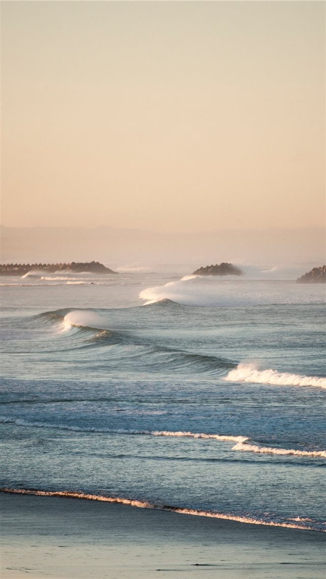waver waves during daytime iPhone 8 wallpaper 